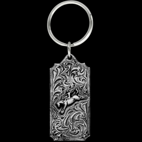Capture the thrill of the rodeo with our Saddle Bronc Rider Keychain. Meticulously designed, it's a tribute to the courage and skill of bronc riders. Order now!
